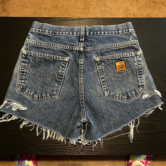Vintage Carhartt Denim cut off shorts - Picture 2 of 5
